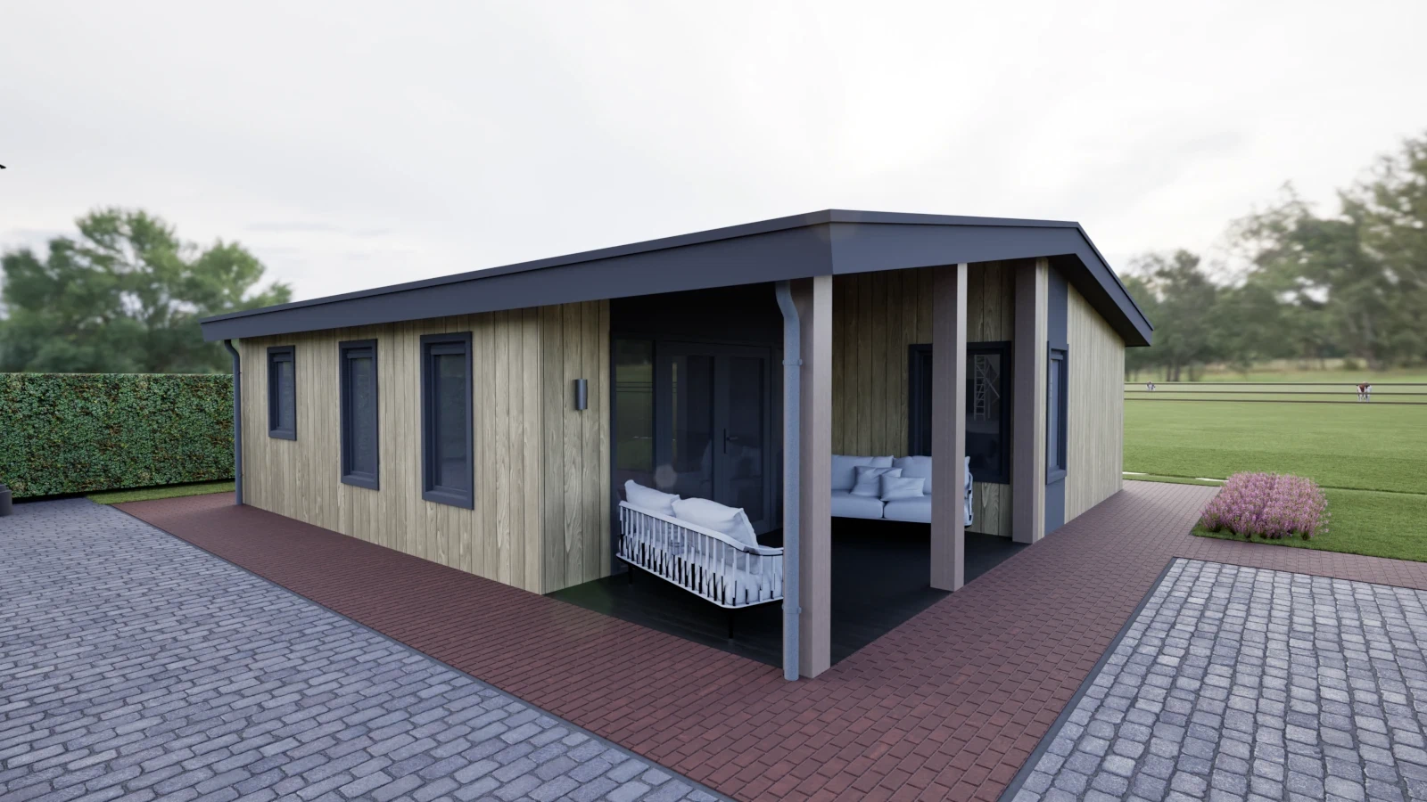 Impressie van model Maas